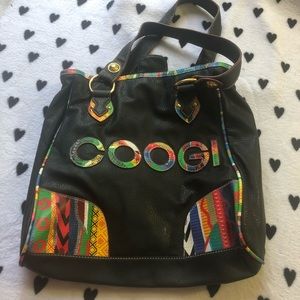 Black/ multicolor coogi handbag
